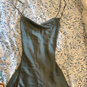 Xs satin cowl neck Abercrombie dress